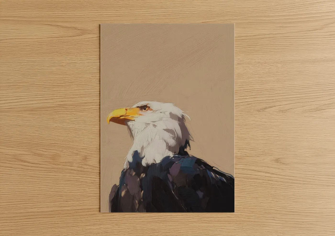 Majestic Eagle Portrait Painting Wall Art