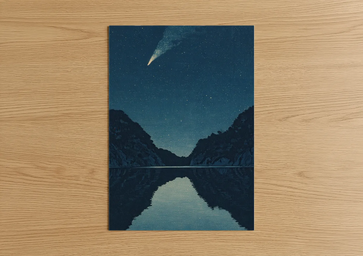 Comet Canyon Night Sky Starfield Wall Art