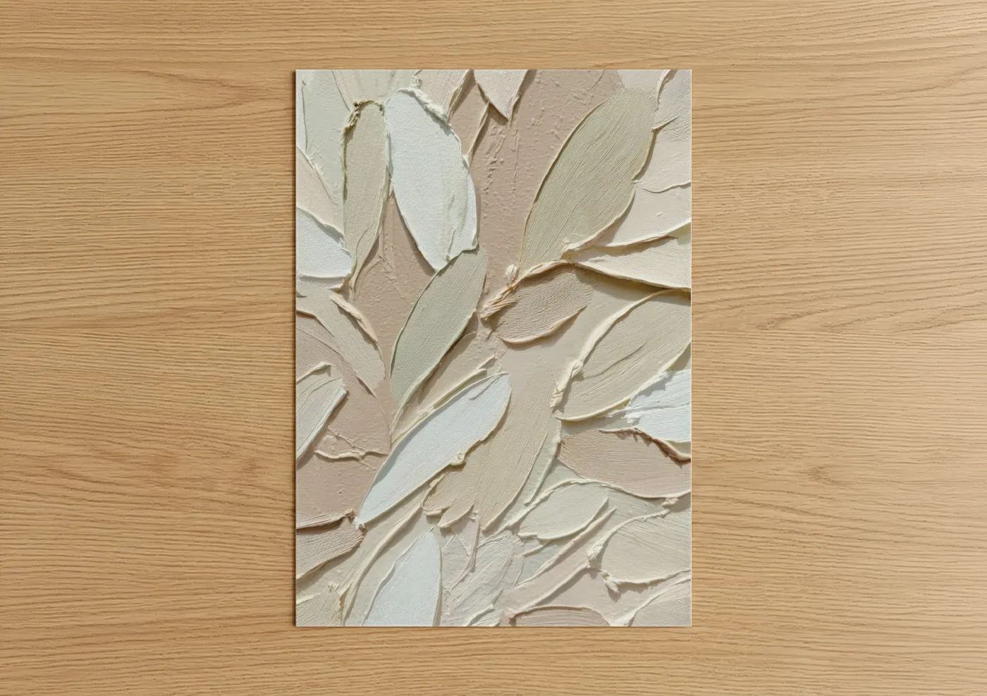 Abstract Minimalist Textured Botanical Wall Art
