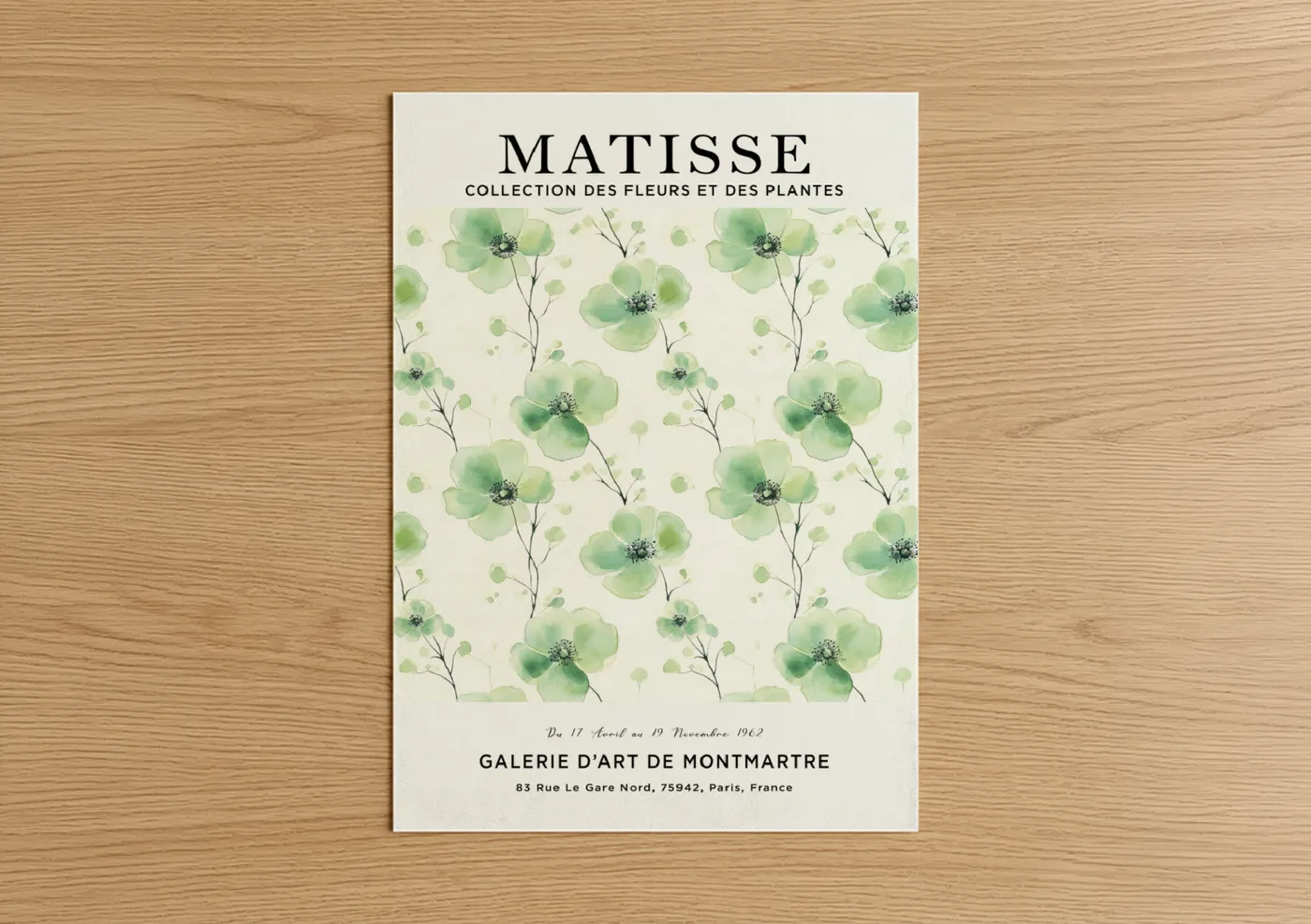 Matisse Florals Abstract Watercolor Wall Art