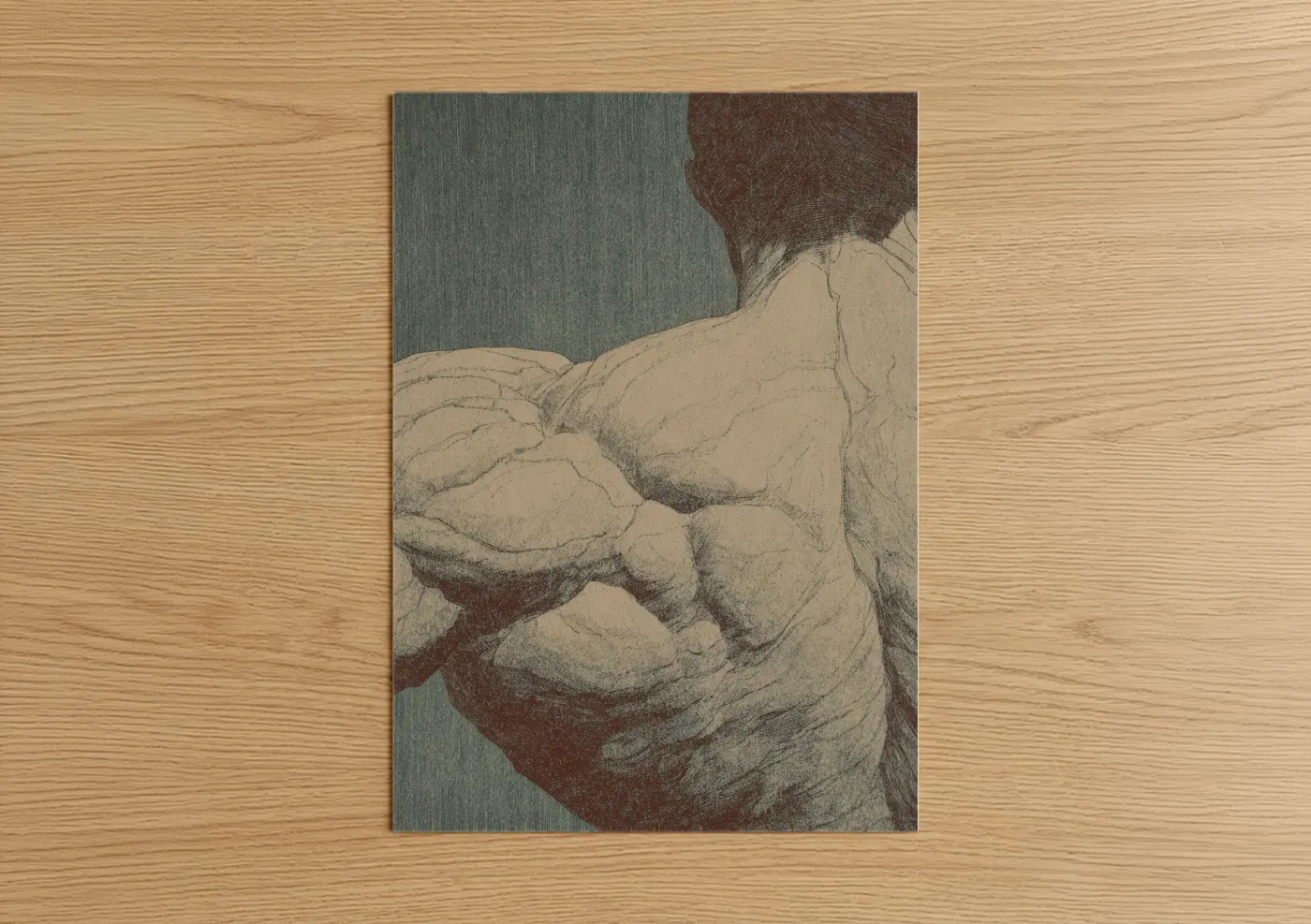 Muscular Strength Fitness Art Print Wall Art