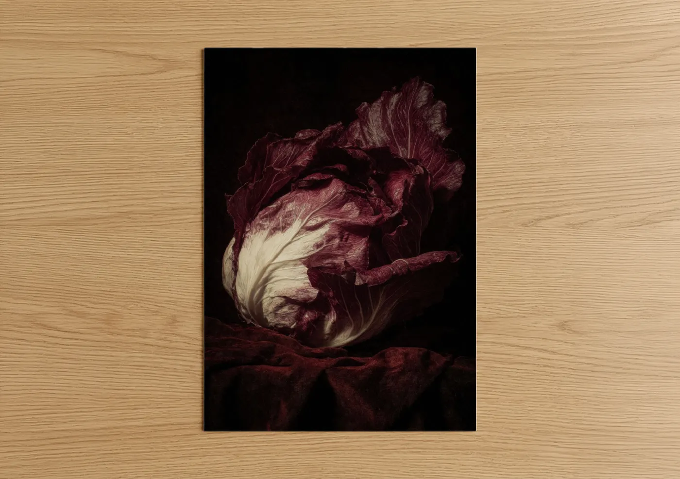 Crimson Cabbage Fine Art Photography Wall Art