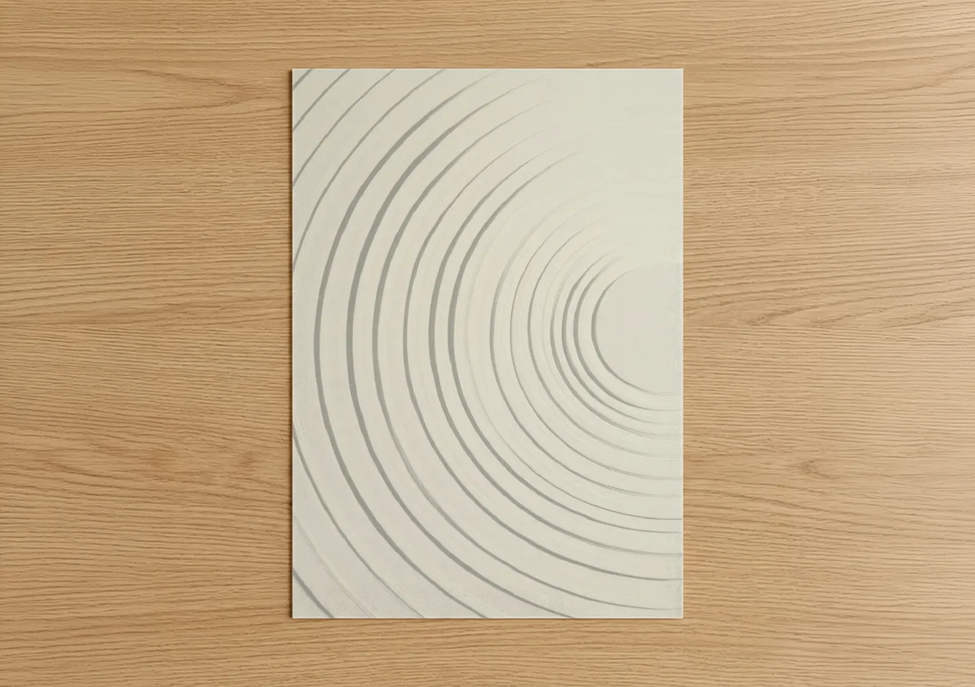 Minimalist Concentric Circles Abstract Wall Art