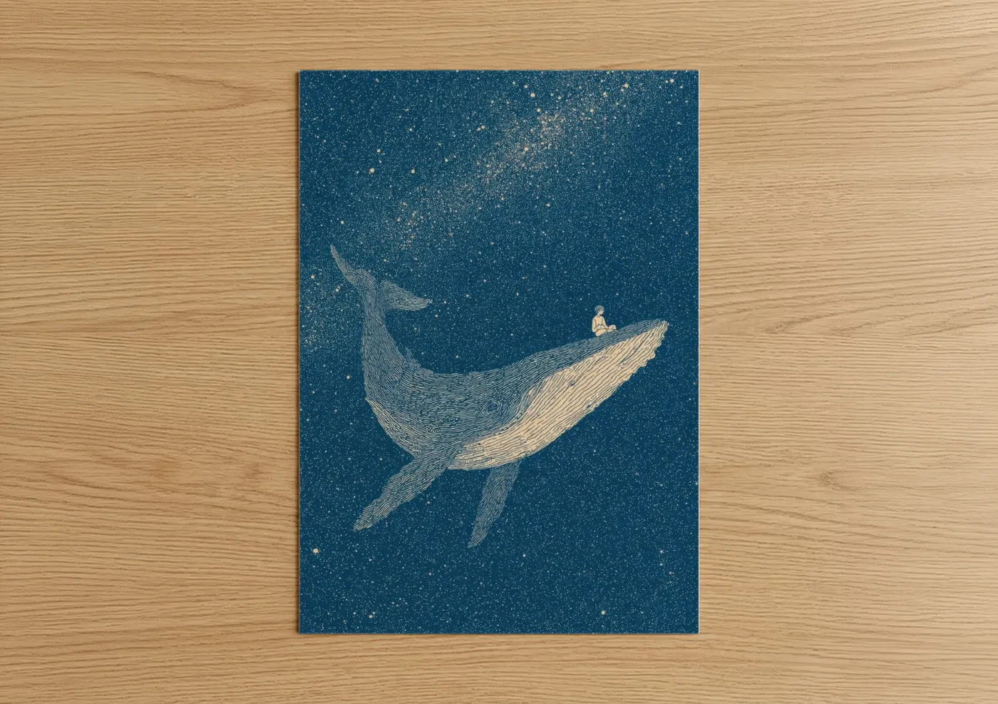 Starry Whale Dreamer Boy's Room Wall Art