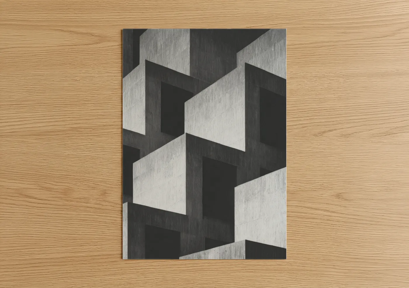 Geometric Masonry Abstract Architecture Wall Art