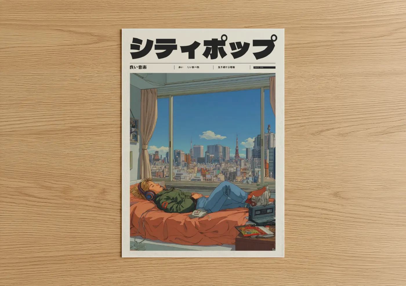 Anime Tokyo Skyline Dreamer Wall Art