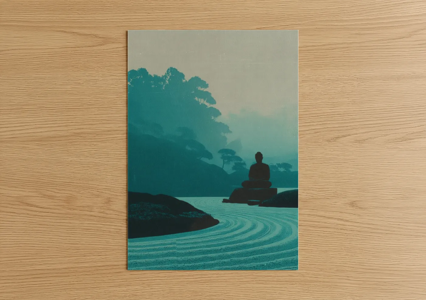 Meditative Zen Buddhism Spiritual Wall Art