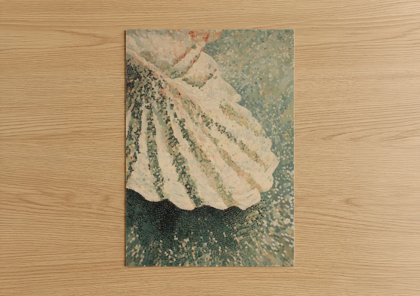 Textured Oyster Shell Abstract Wall Art