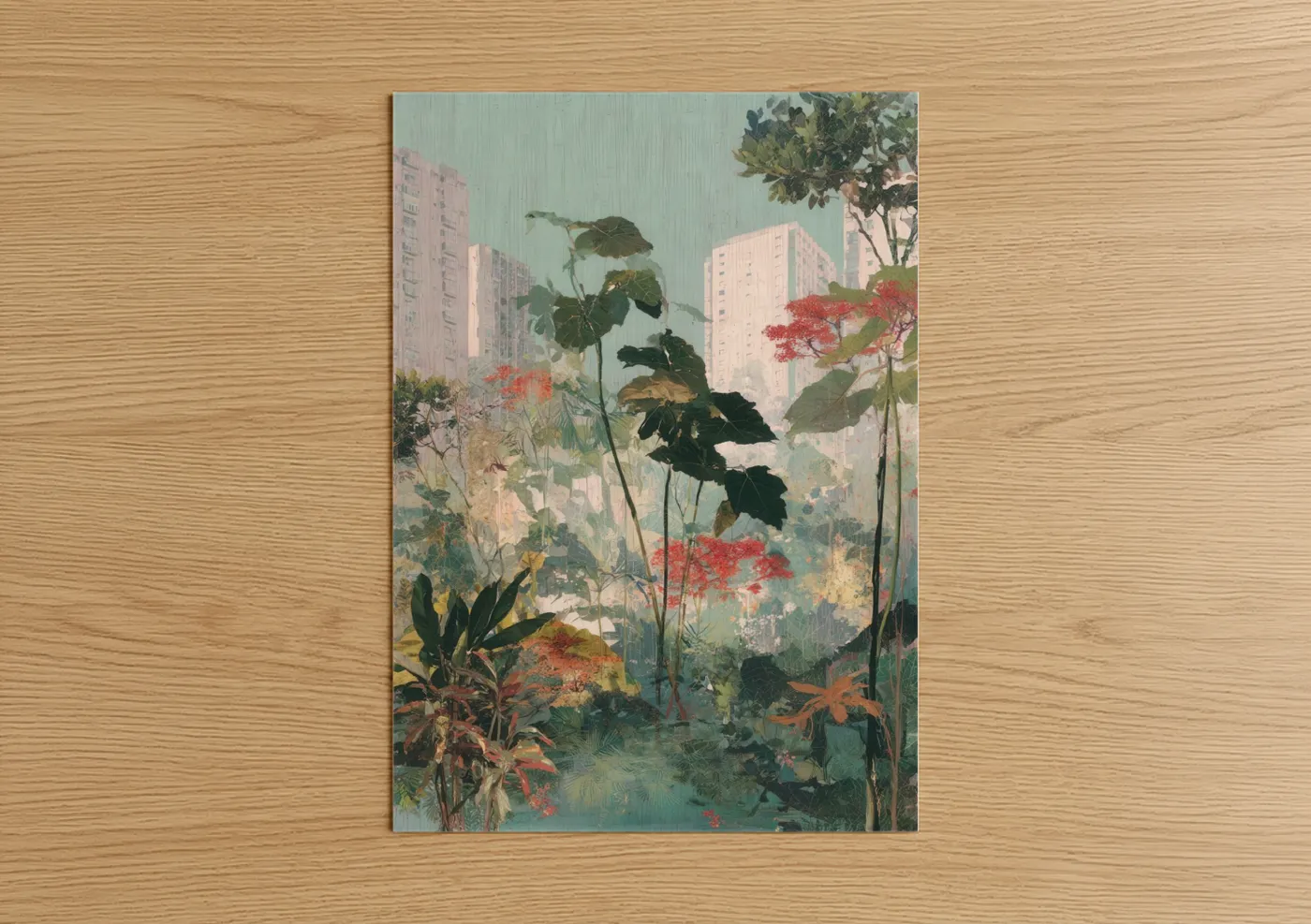 Urban Jungle Tropical Trees Botanical Wall Art