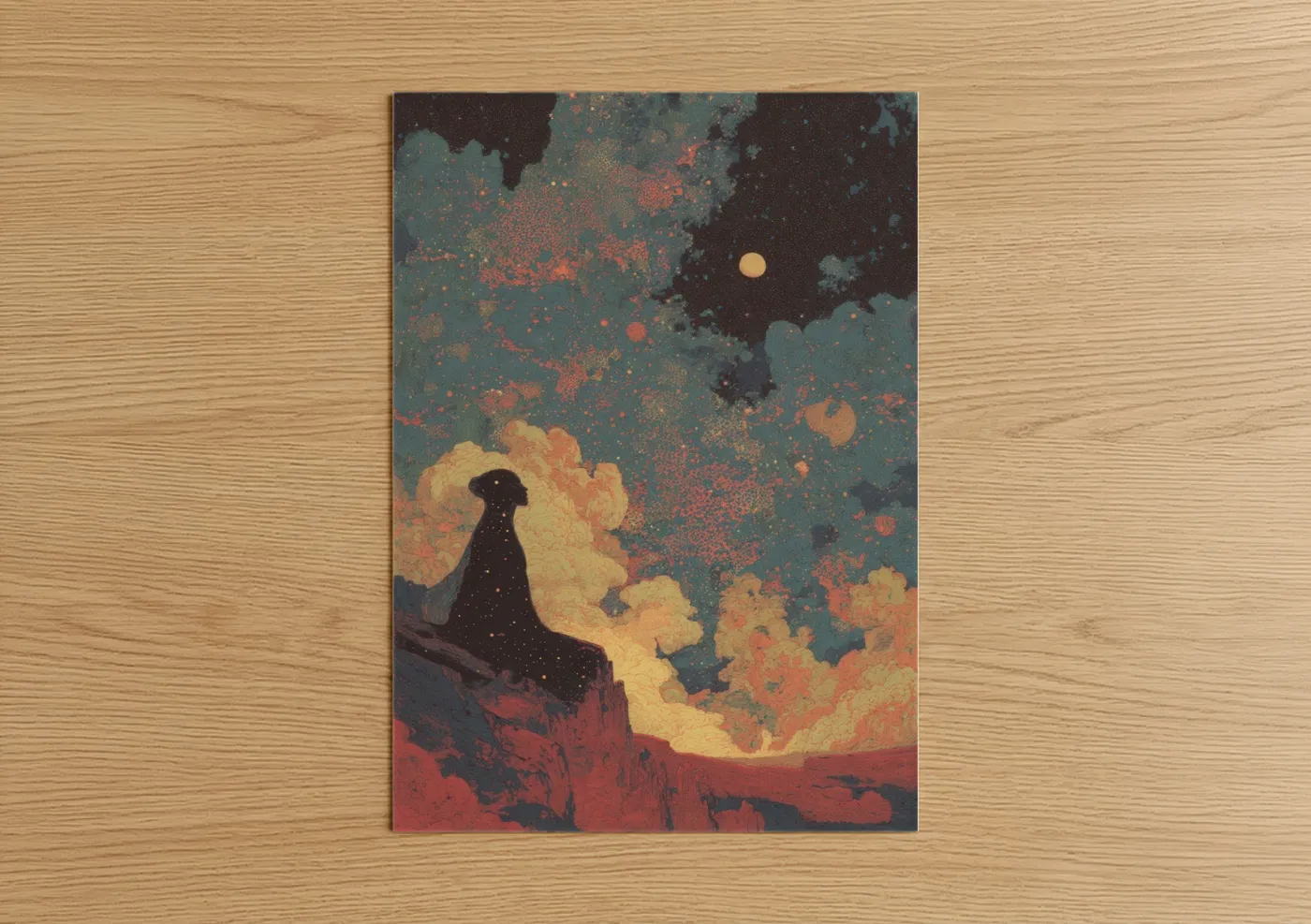 Cosmic Wiccan Night Sky Mystical Art Wall Art