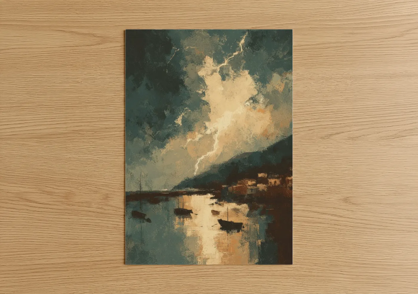 Coastal Storm Light Dramatic Sky Wall Art