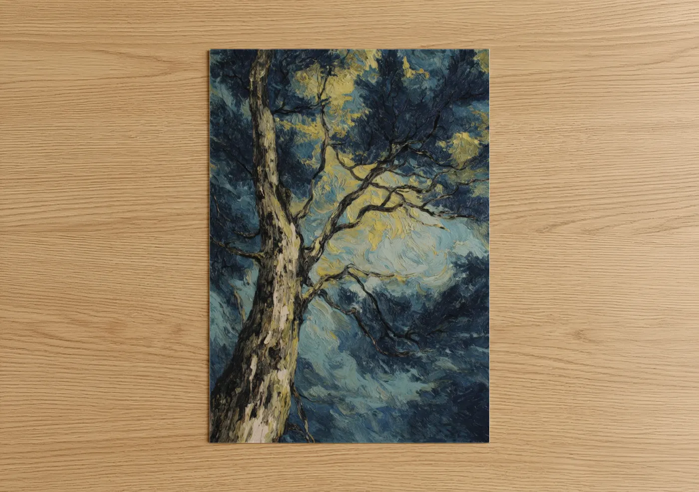 Twilight Kauri Tree Expressionist Wall Art
