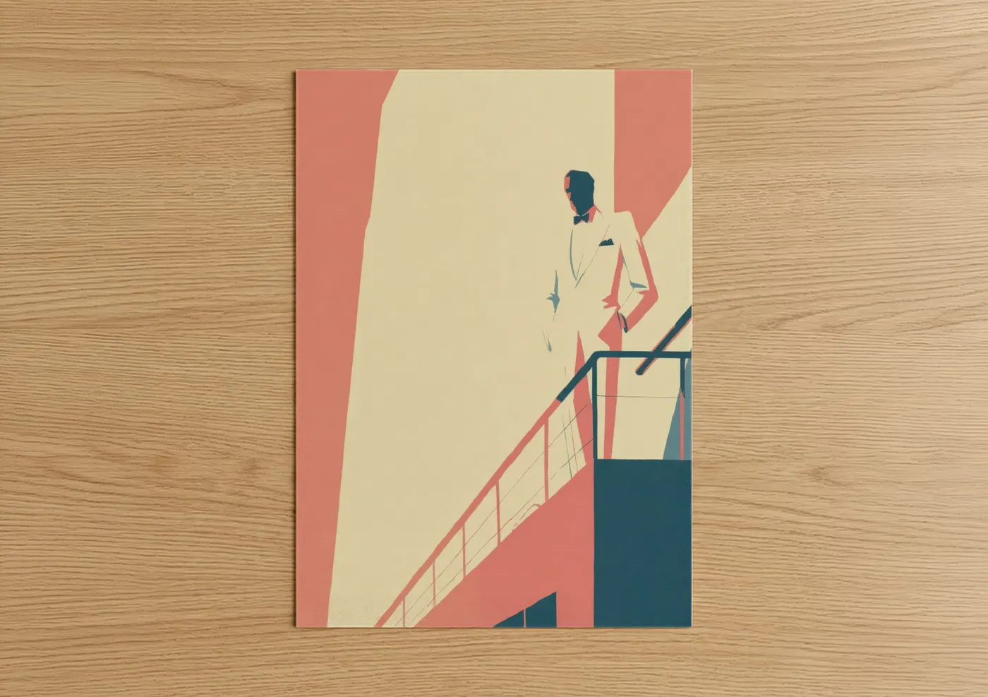 Elegant Mens Fashion Illustration Wall Art
