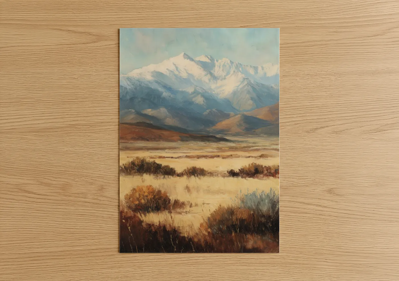 Snow-Capped Sierra Nevada Mountain Landscape Wall Art