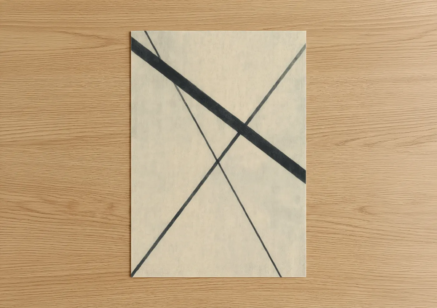 Abstract Minimalist Geometric Lines Wall Art