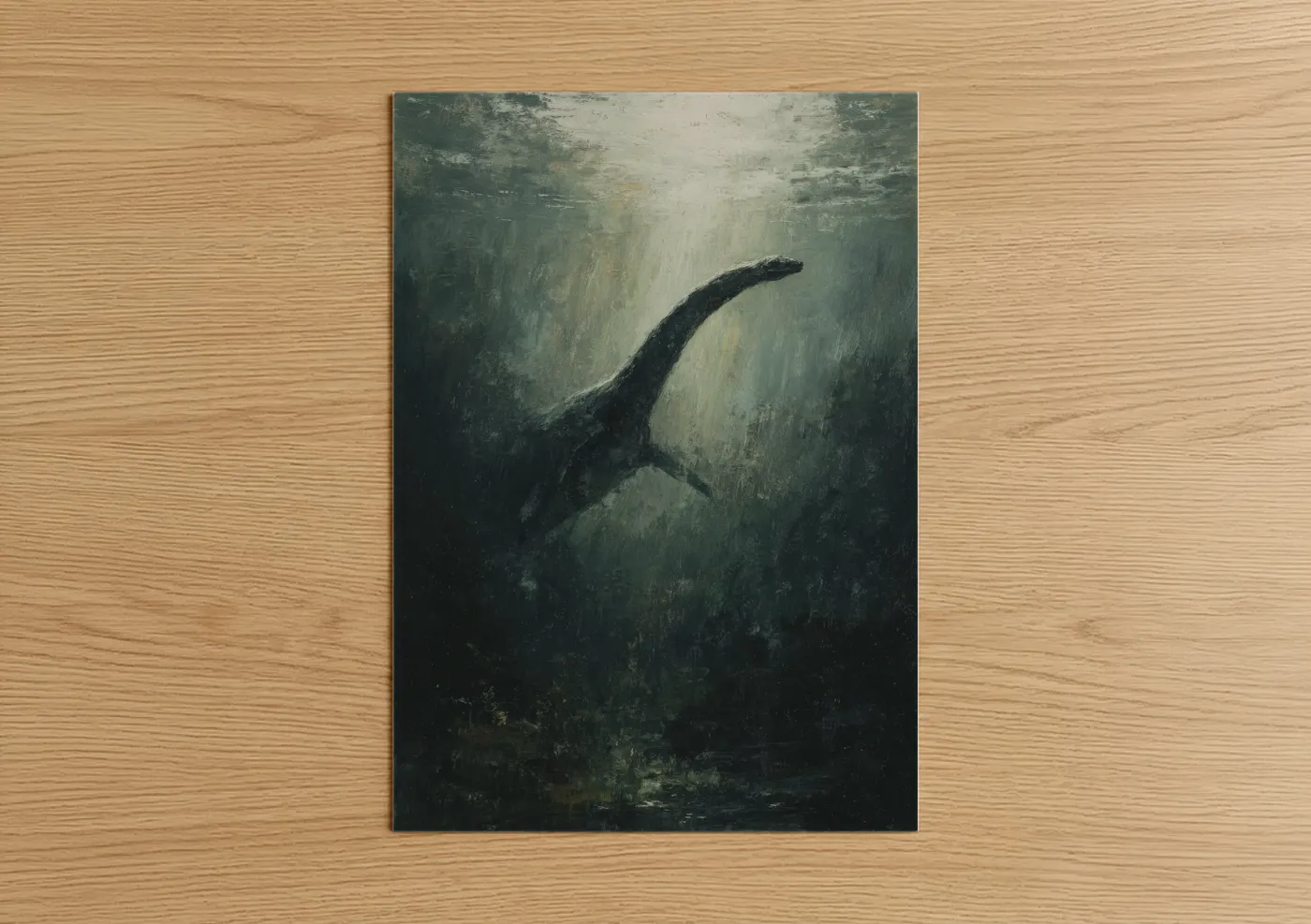Loch Ness Monster Misty Waters Wall Art