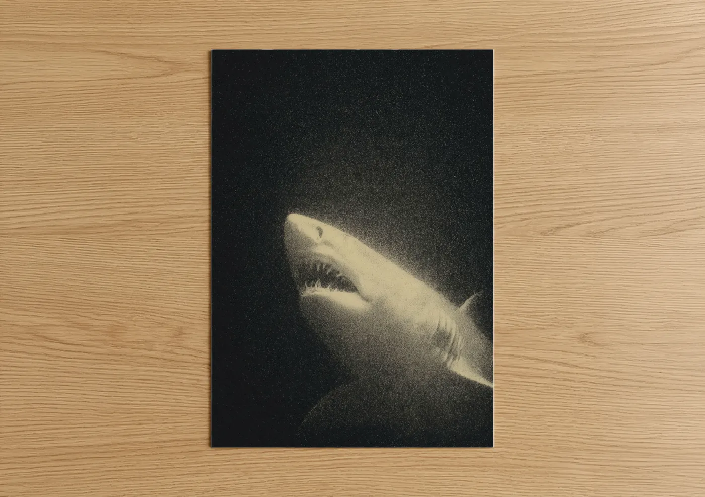 Sand Tiger Shark Deep Sea Portrait Wall Art