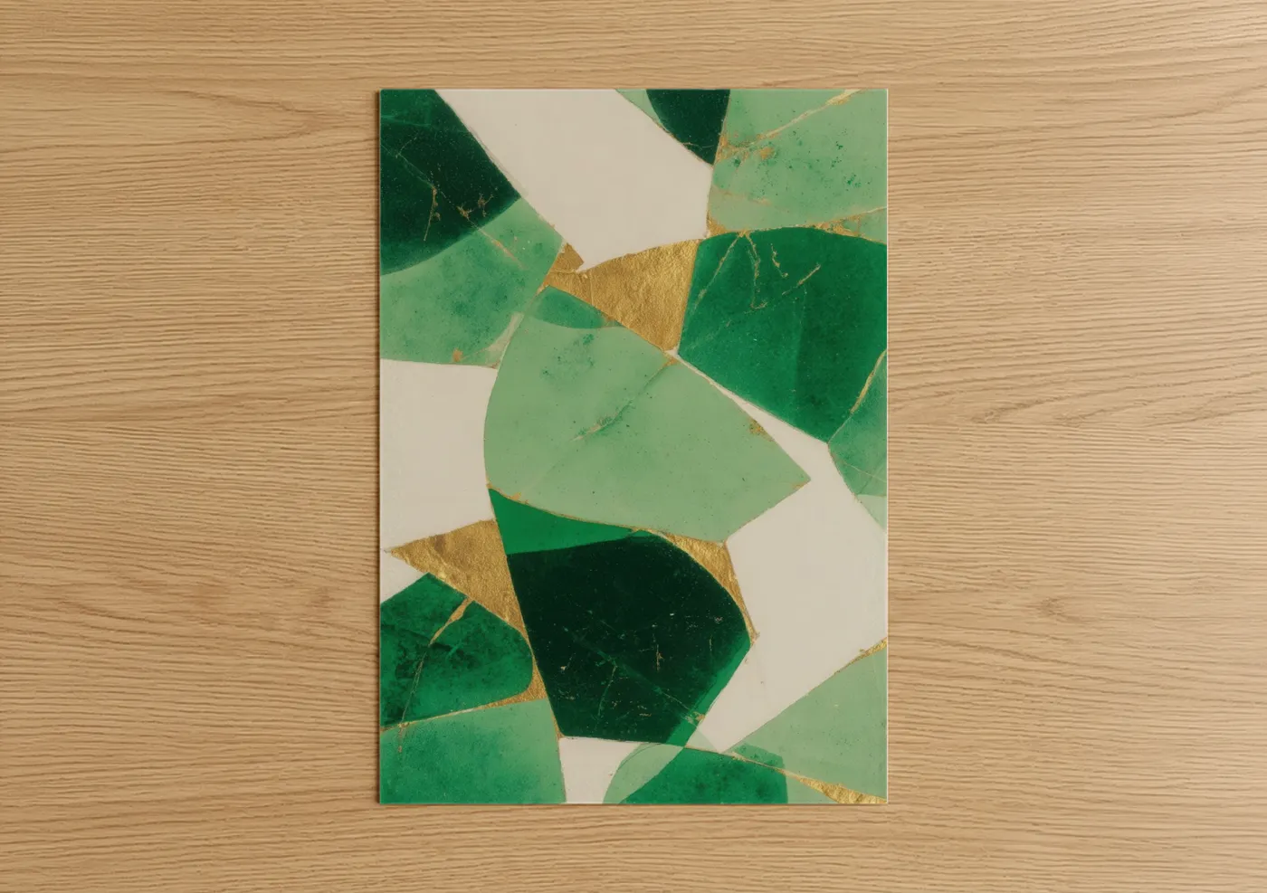 Golden Clover Geometry St Patrick's Day Wall Art
