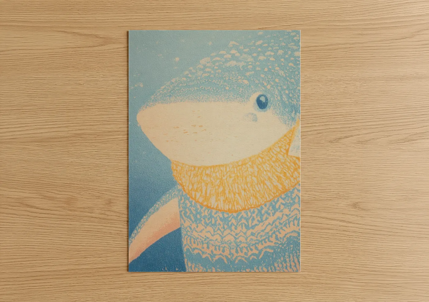 Gentle Whale Shark Textured Wall Art
