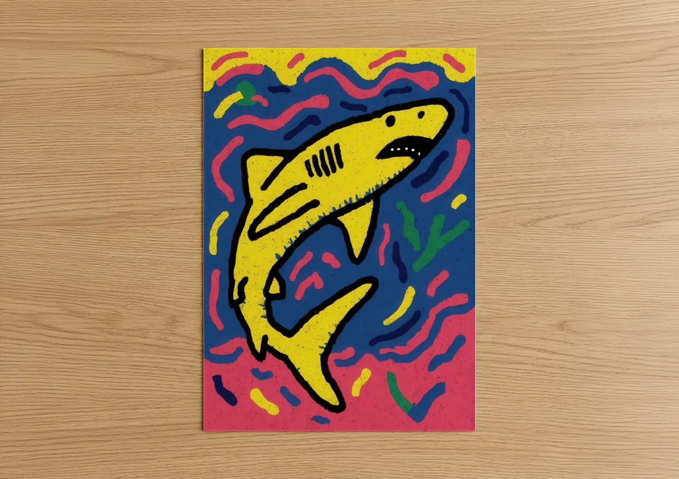Lemon Shark Dance Pop Wall Art