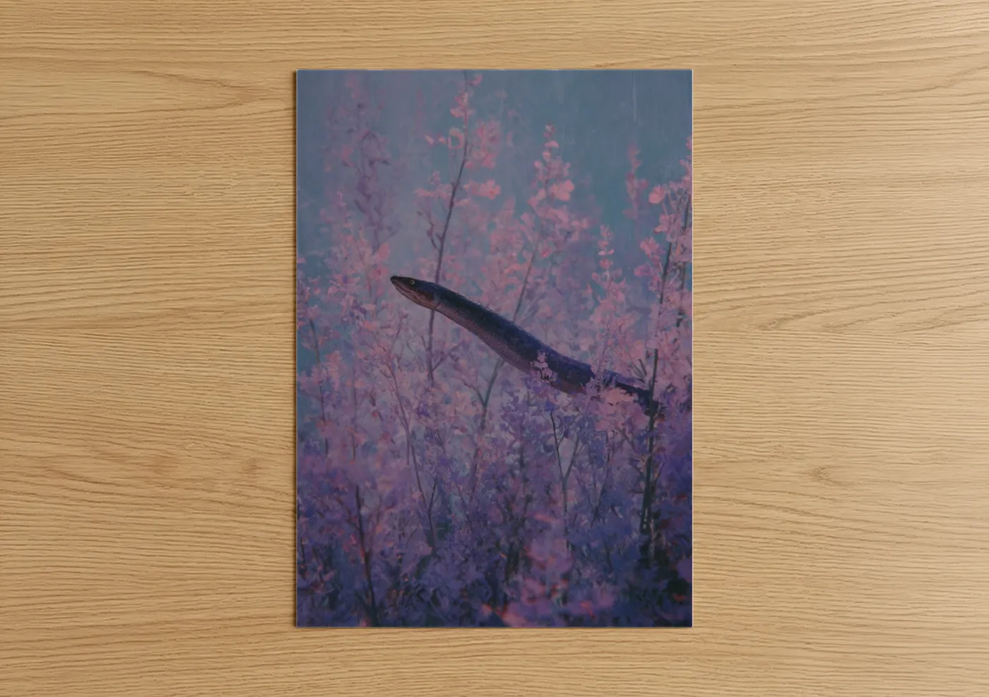 Ethereal Eel Underwater Garden Wall Art