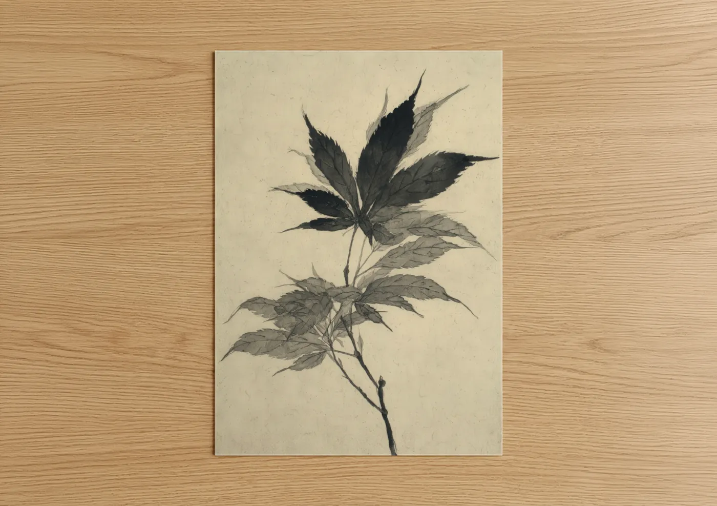 Botanical Cannabis Study Botanical Wall Art