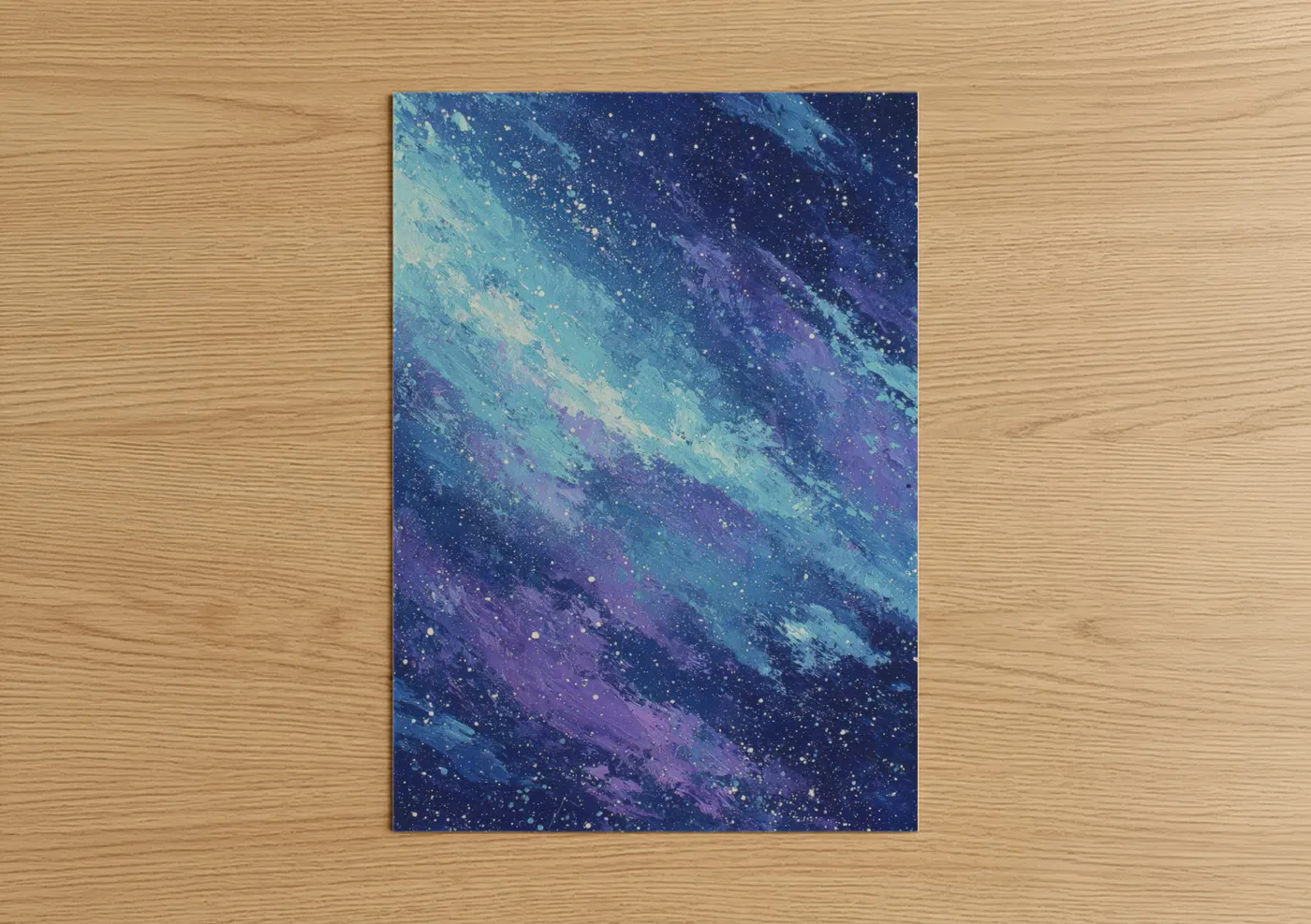 Cosmic Aurora Night Sky Starfield Wall Art