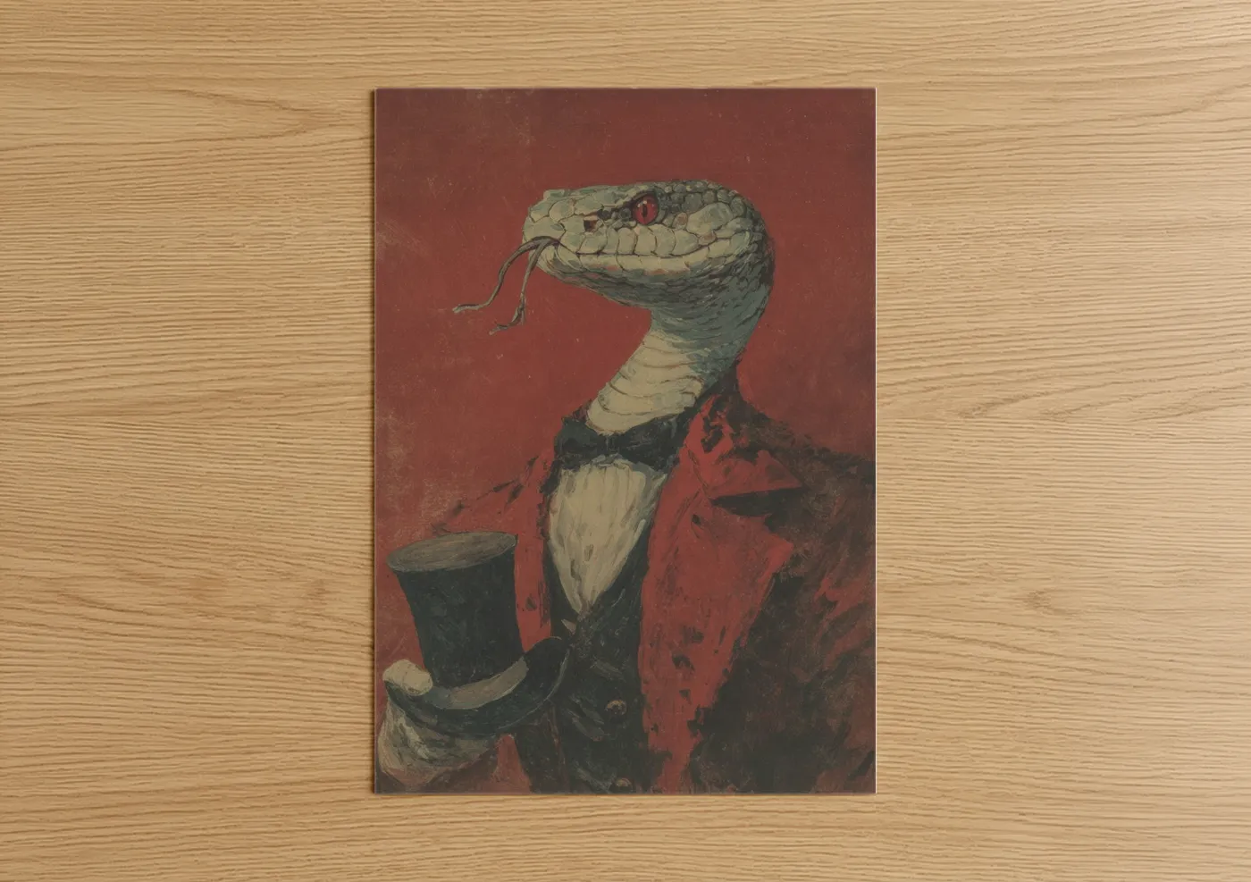 Dapper Viper Victorian Gentleman Portrait Wall Art