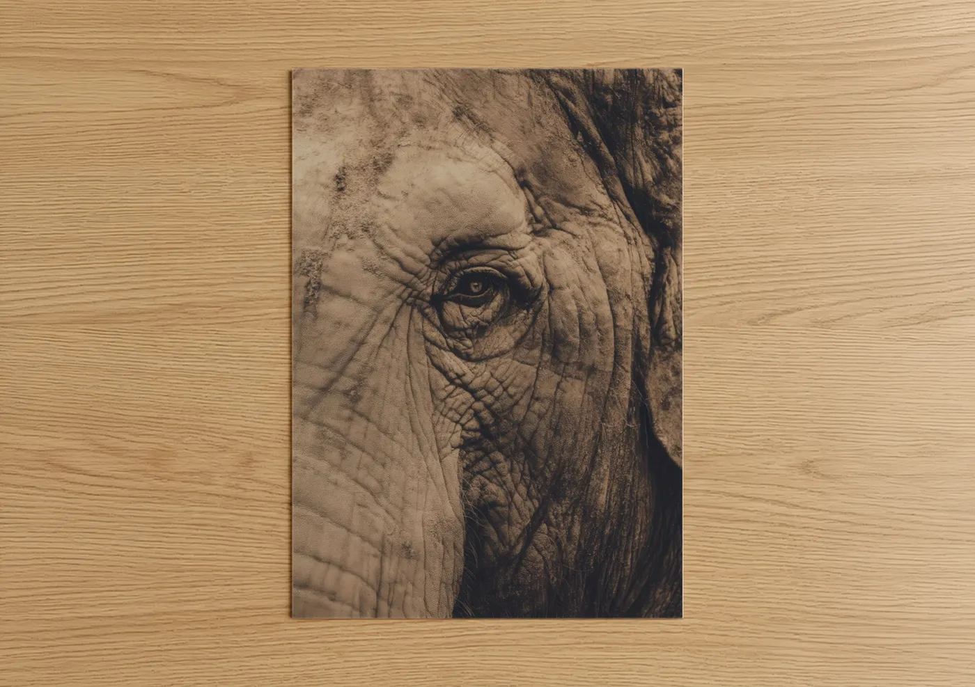 Asian Elephant Close-Up Portrait Wall Art