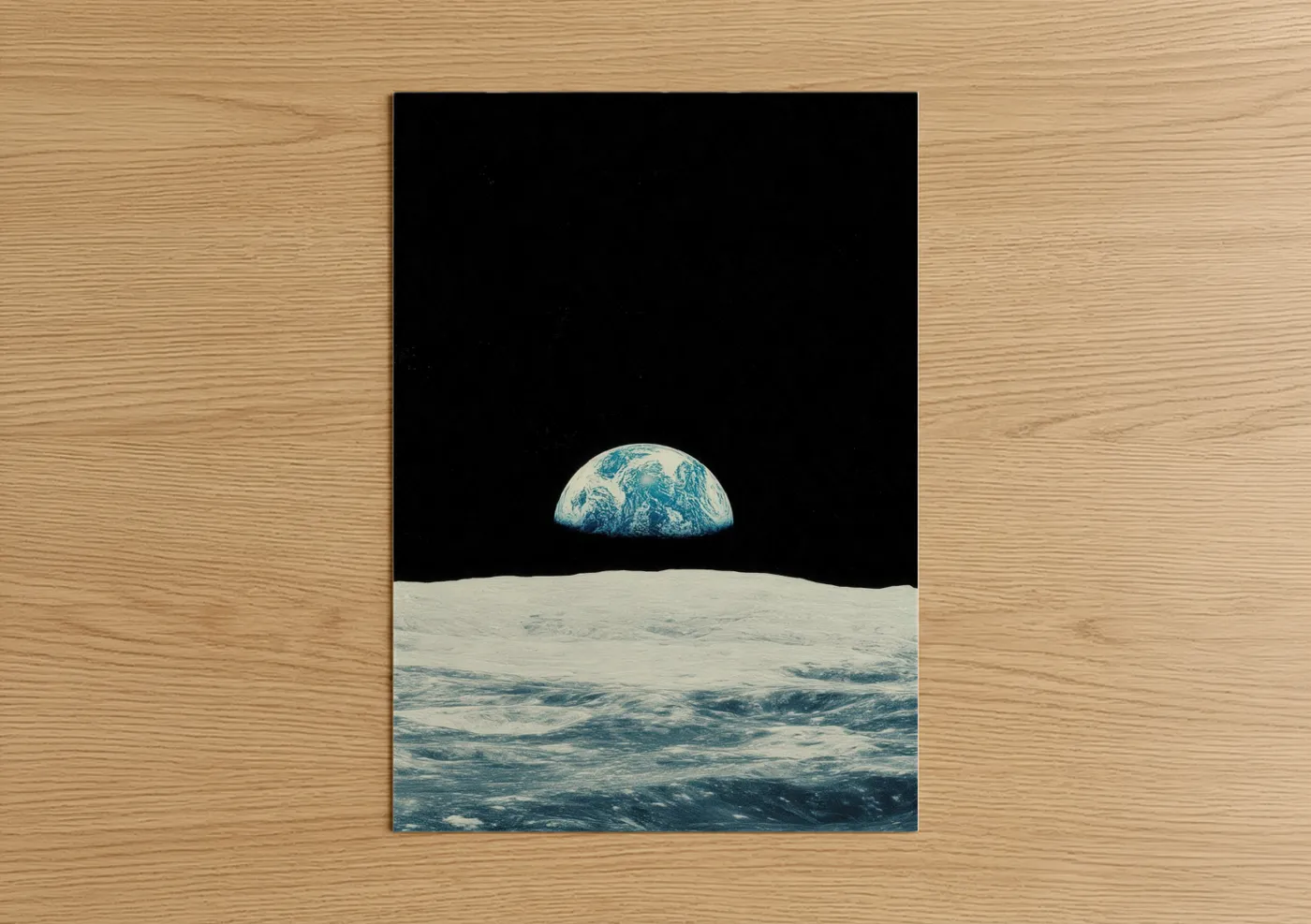 Earthrise from Moon Lunar Surface Wall Art