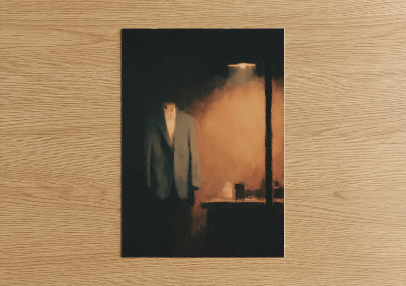 Solitary Seamstress Contemplative Wall Art