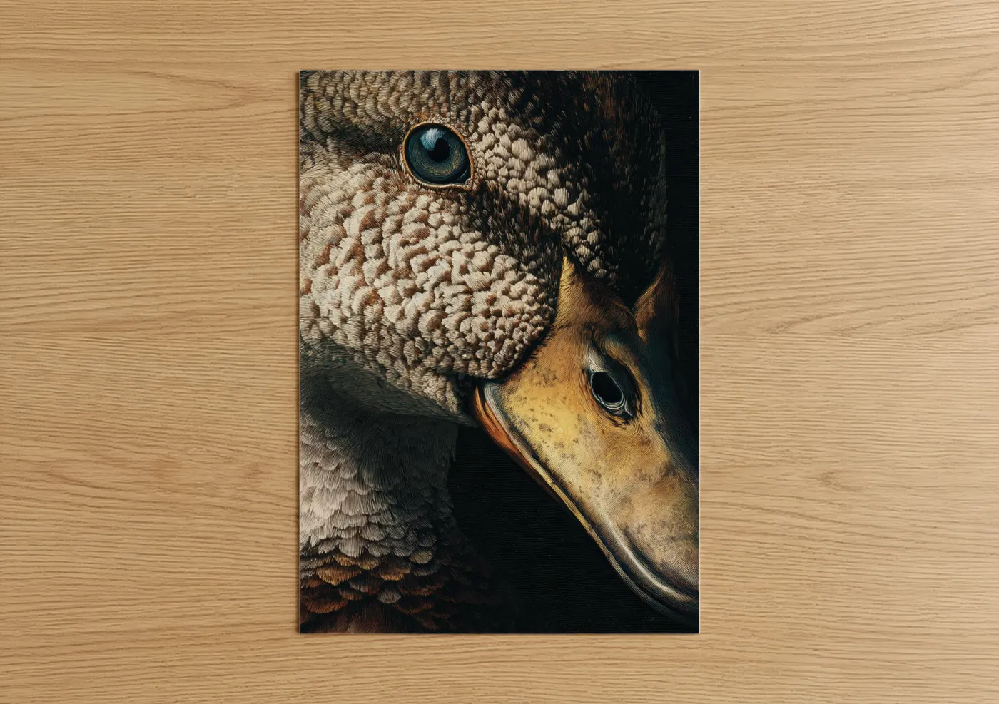 Blue-Eyed Duck Close-Up Portrait Wall Art