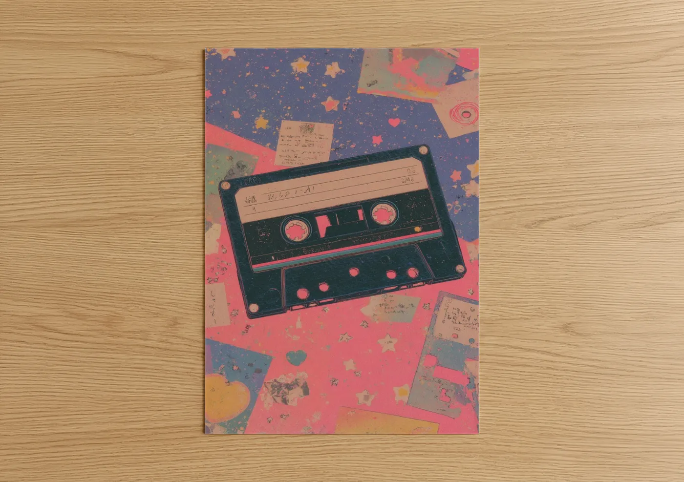 Vintage Cassette Tape Y2K Aesthetic Wall Art