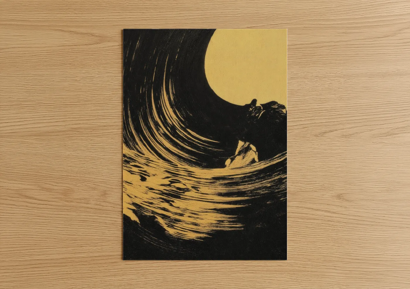 Moonlit Swirl Abstract Classic Wall Art