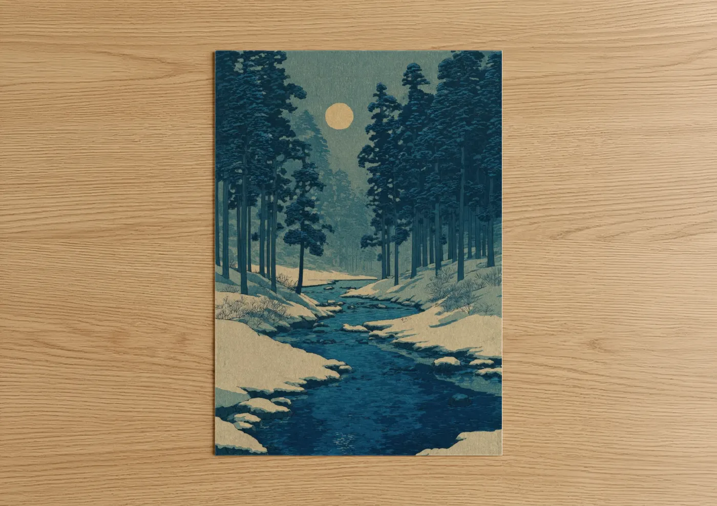 Snowy River Valley Winter Landscape Wall Art