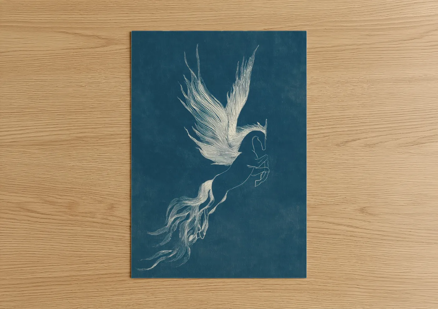 Celestial Pegasus Mythical Winged Horse Wall Art