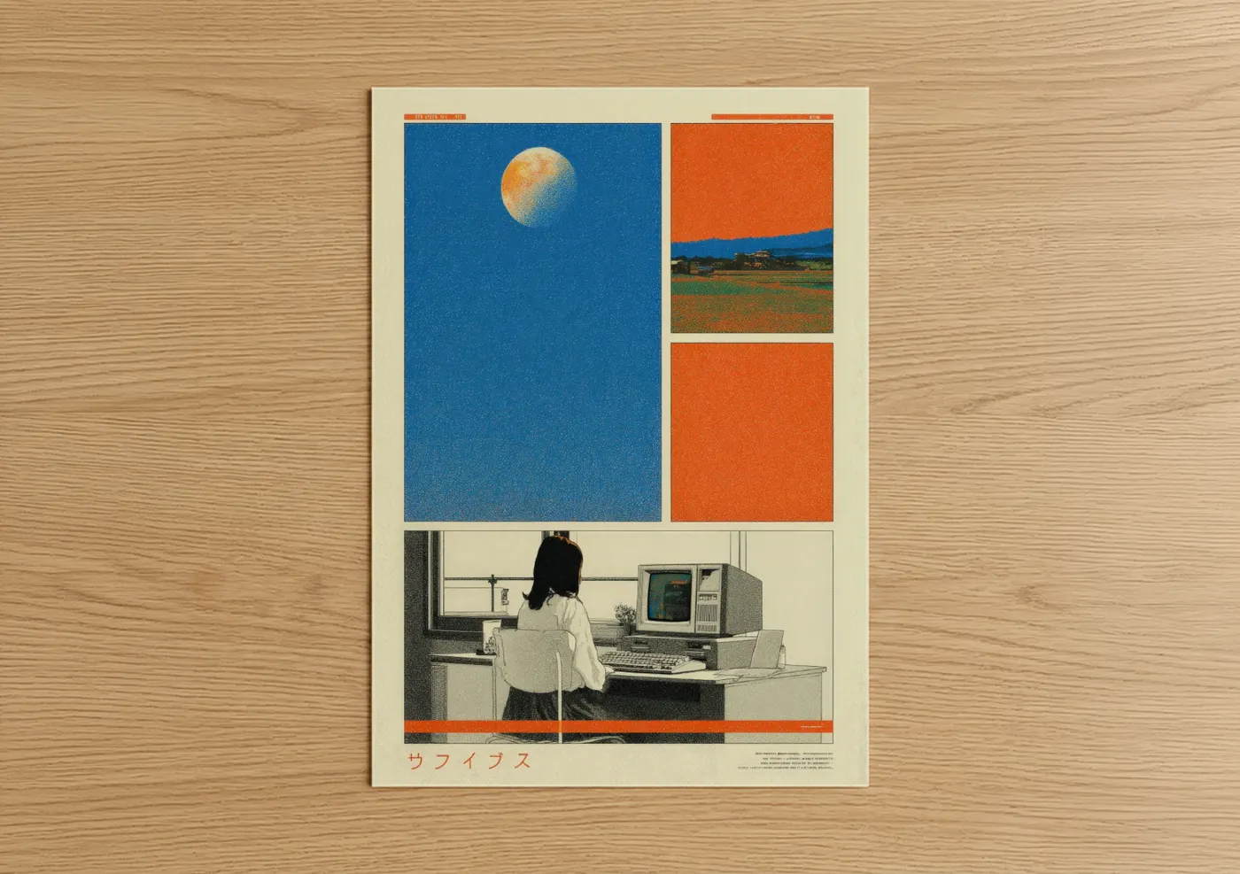 Japanese Y2K Digital Aesthetic Collage Wall Art