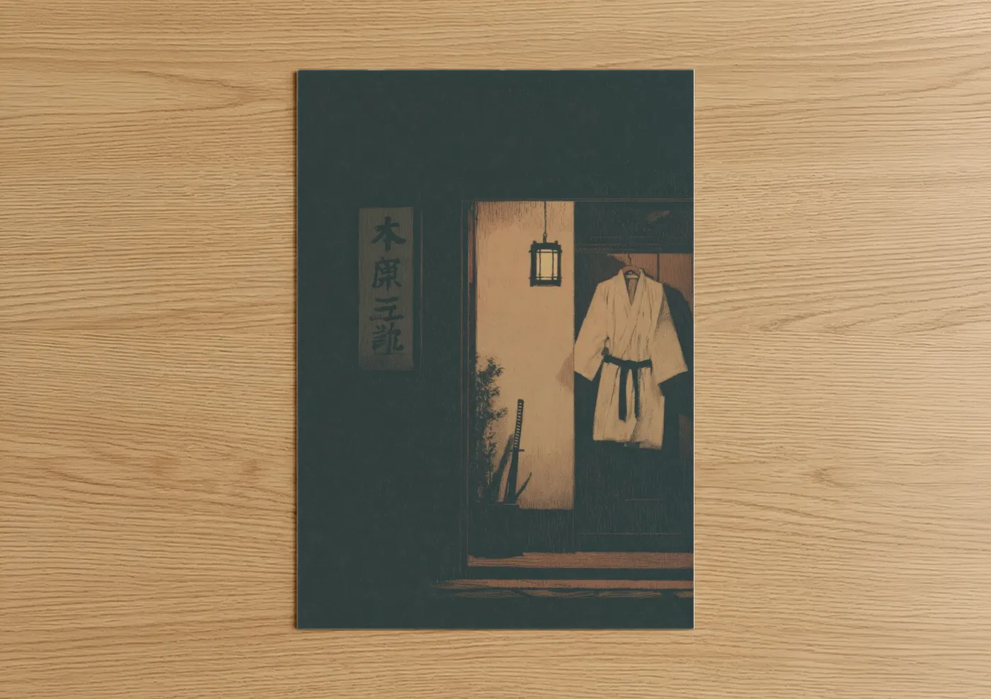 Karate Dojo Warrior Japanese Wall Art