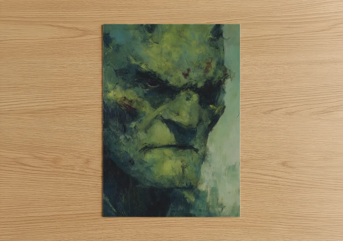Emerald Orc Mythical Creature Wall Art