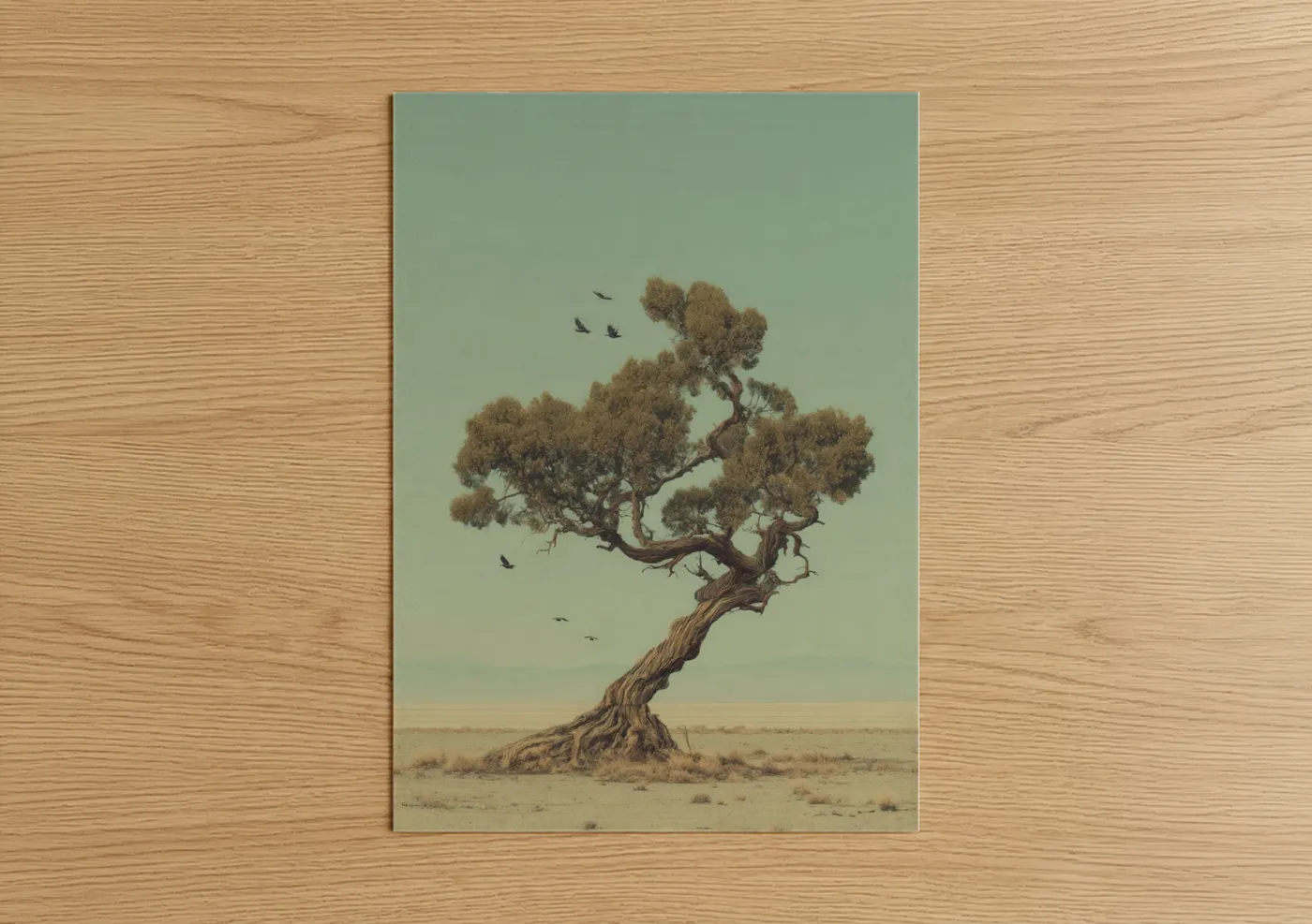 Ancient Desert Juniper Tree Landscape Wall Art