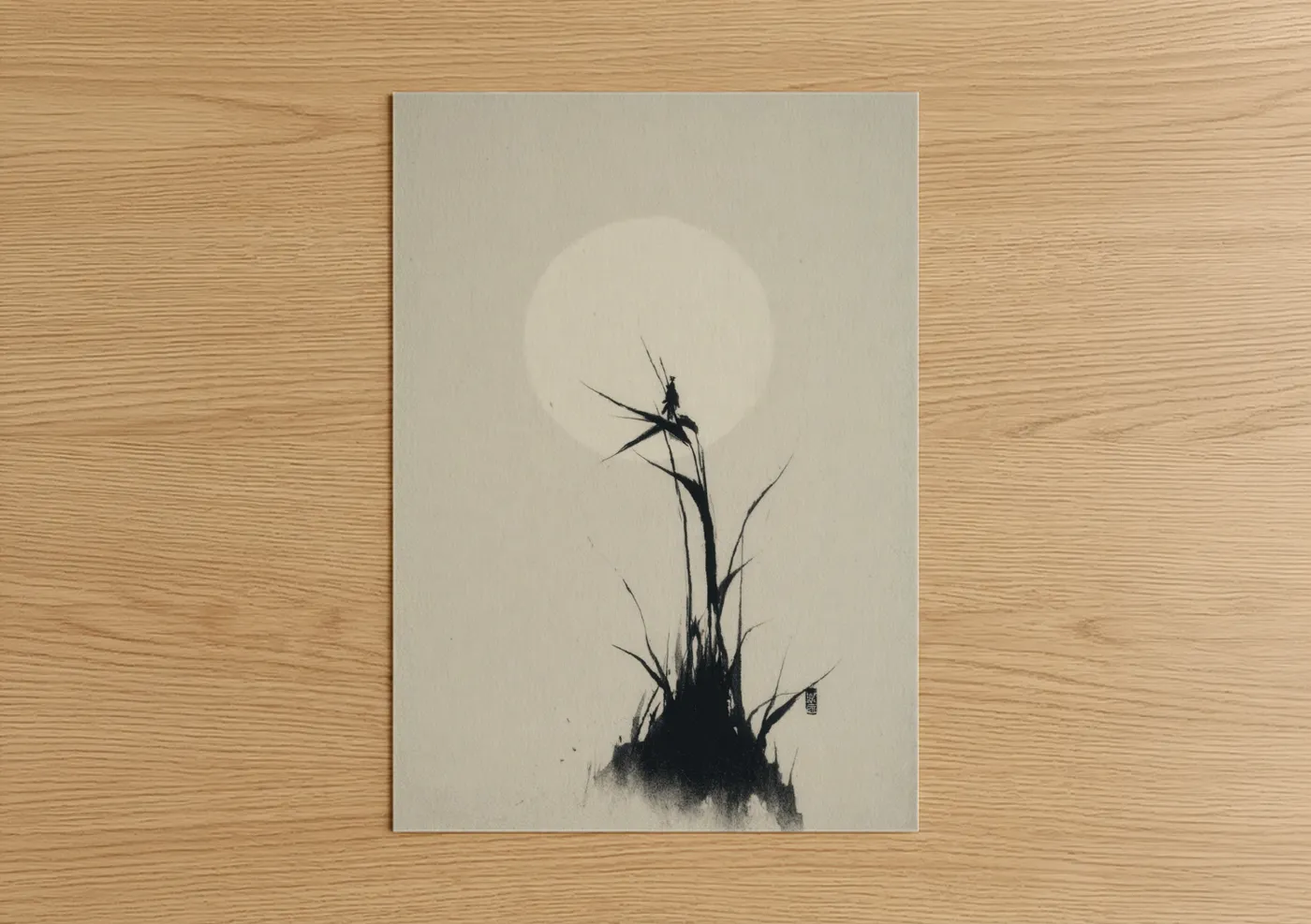 Moonlit Fairy Silhouette Art Print Wall Art