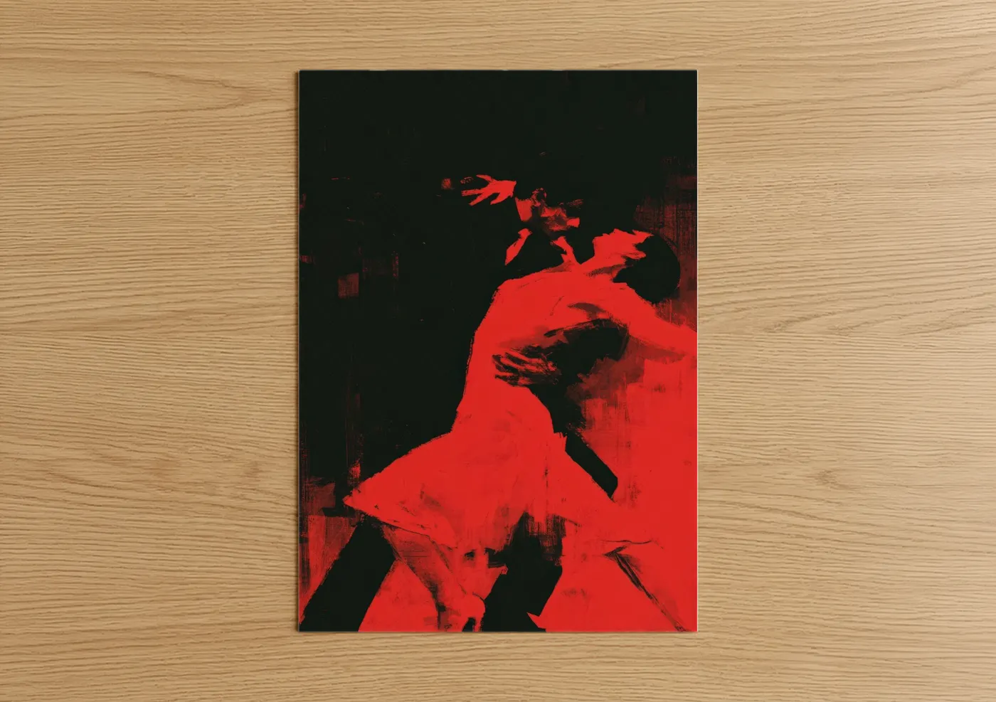 Crimson Dance Passion Ballroom Wall Art