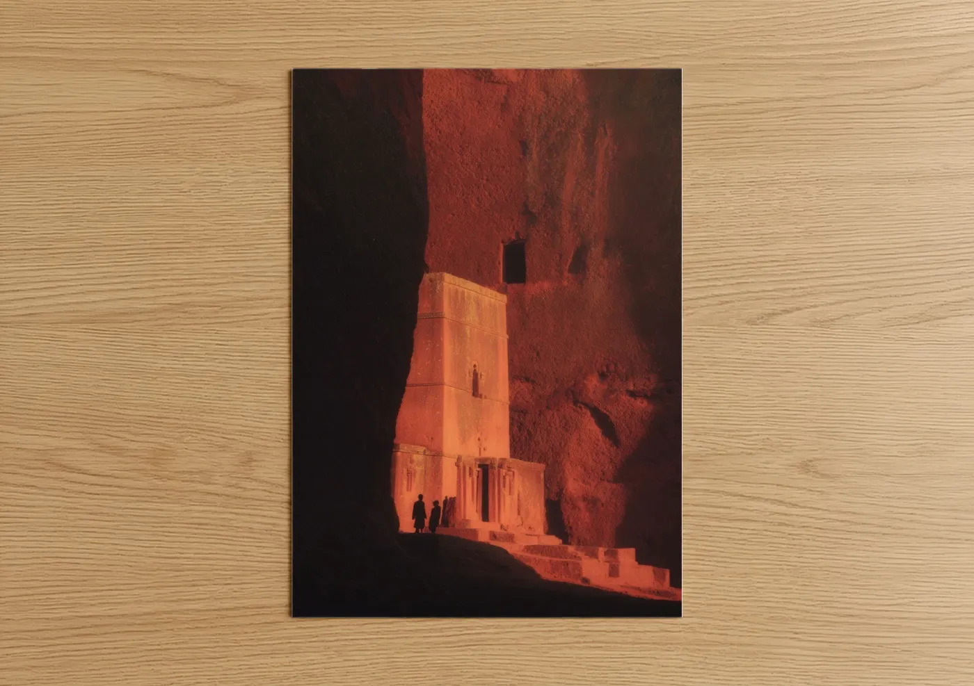 Amber Monastery Golden Hour Architecture Wall Art