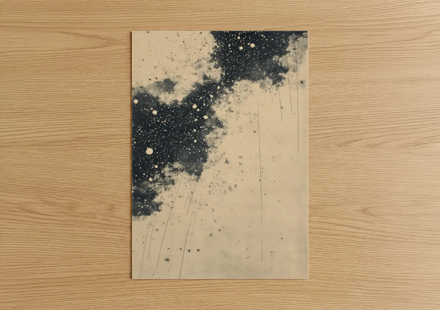 Cosmic Stardust Abstract Space Wall Art