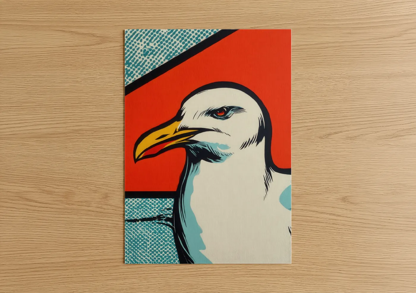 Coastal Seagull Modern Pop Wall Art