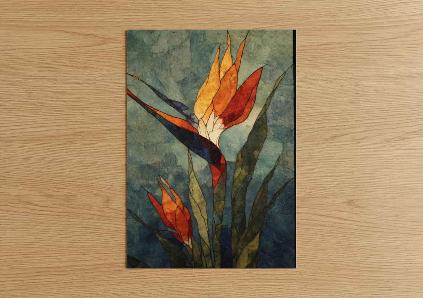 Birds of Paradise Tropical Flower Watercolor Wall Art