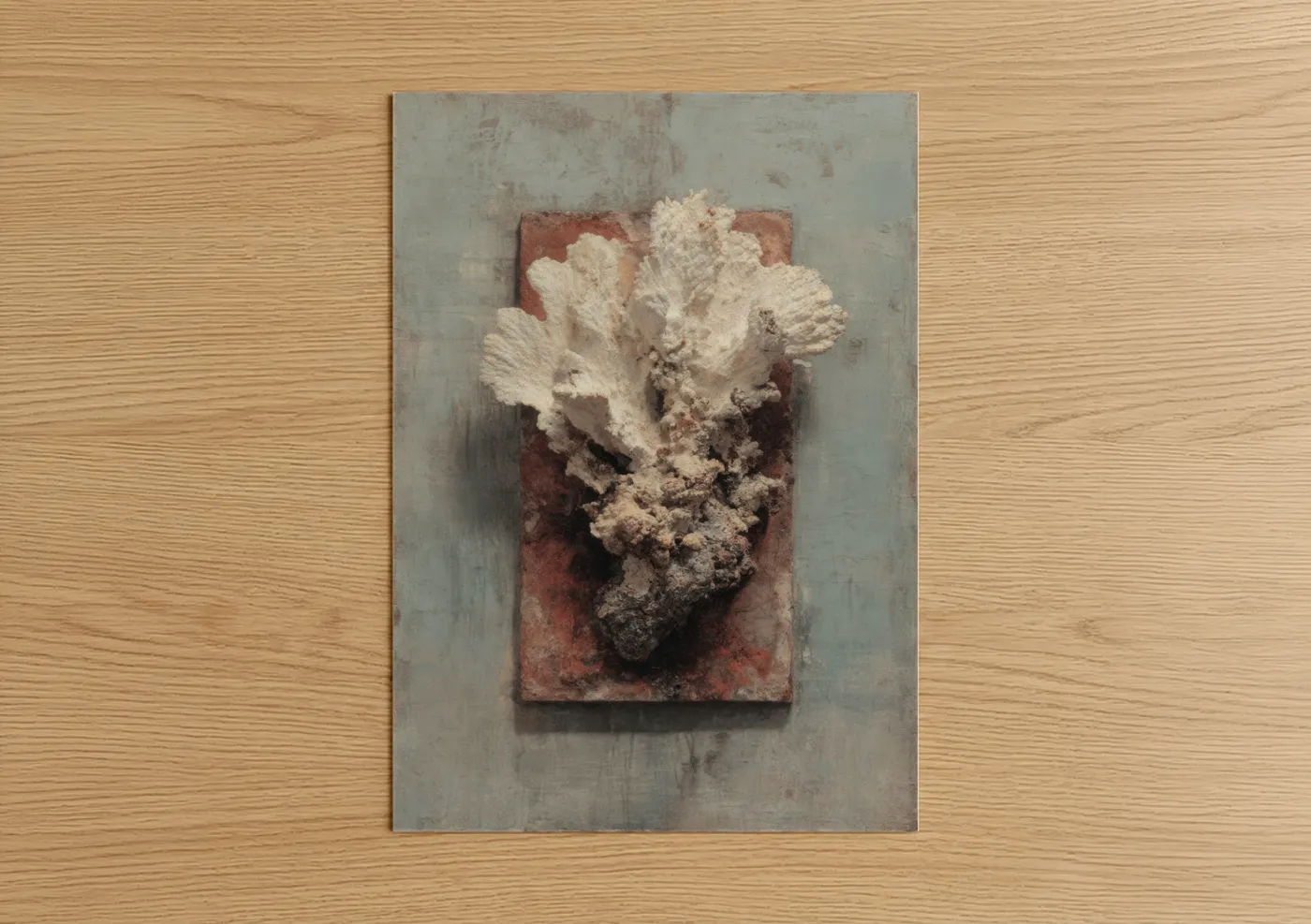Textured Coral Cluster Abstract Wall Art