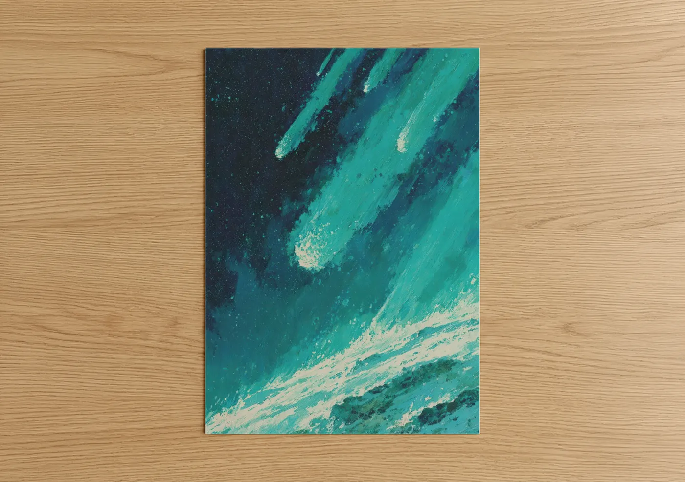 Celestial Impact Asteroids Comets Wall Art