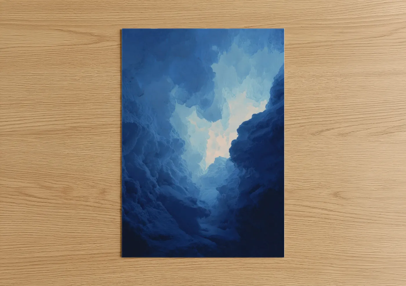 Ethereal Glacial Canyon Light Wall Art