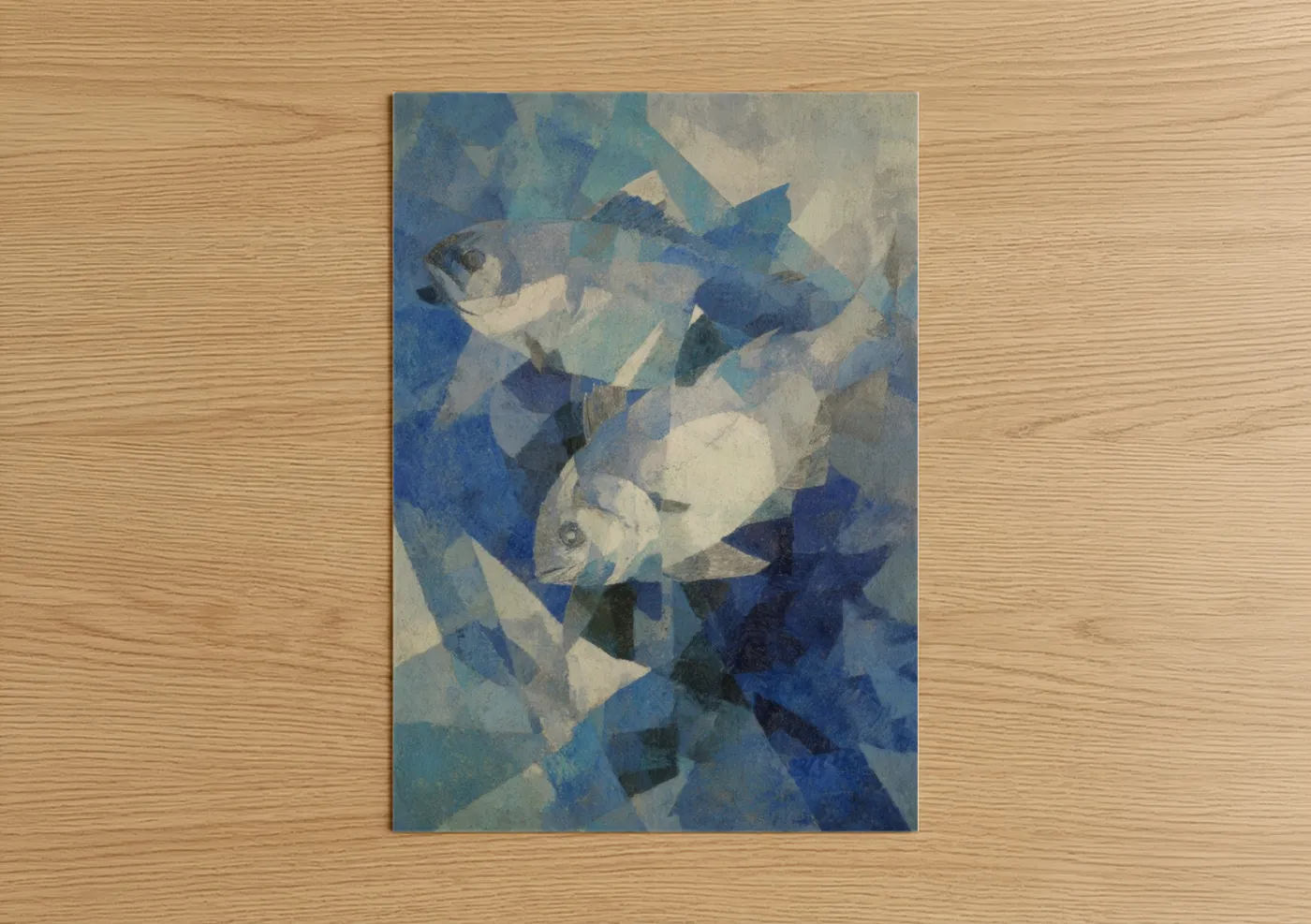 Cubist Tuna Abstract Fish Wall Art